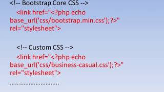 22 Bootstrap in CodeIgniter 3