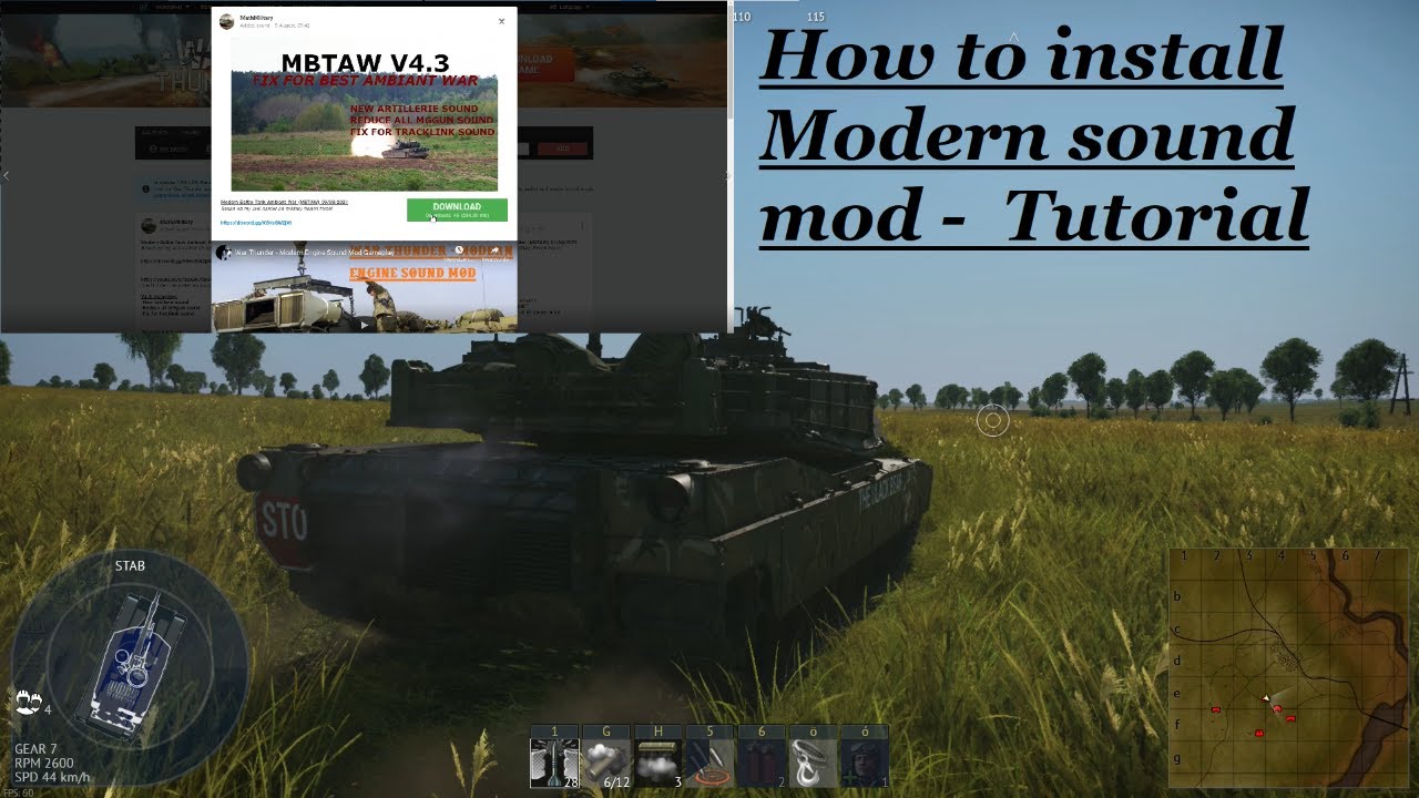 War Thunder - How to install Modern sound mod - Tutorial - YouTube