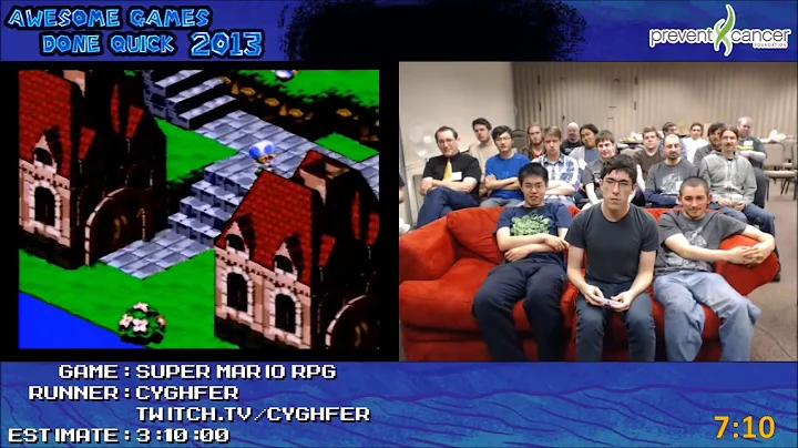 Super Mario RPG: Legend of the Seven Stars (Any%) by Cyghfer in 2:57:04 - AGDQ 2013