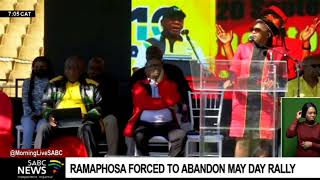 Workers' Day | President Ramaphosa abandons Cosatu's May Day rally as event descends into chaos