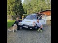 Škoda Favorit - 34 let ...a pořád fešák 😊 34-year-old Skoda Favorit veteran car 🚙 tři z tanku a pes