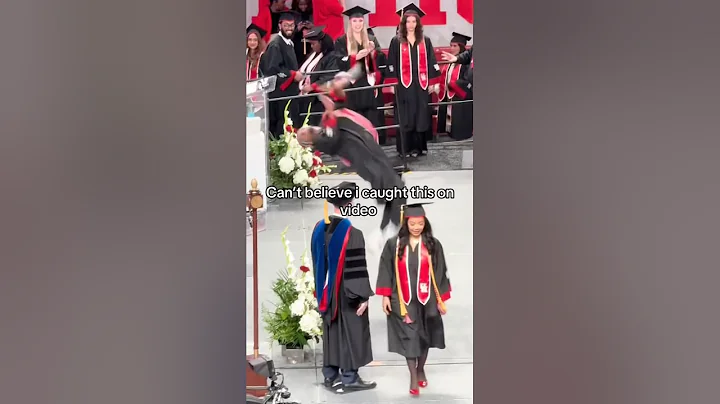 This guy Attempts the impossible at graduation! #shorts