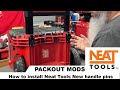 Quick tip  install packout handel quick release mod for milwaukee tool rolling toolbox neat tools