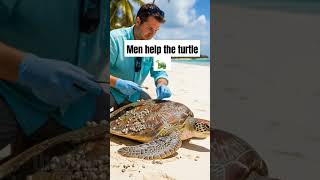 Men help the turtle 🐢 ||#help #emotional #turtle #shorts
