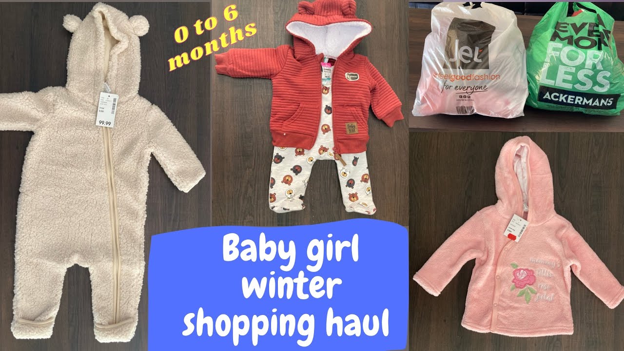 Newborn Babies Winter Clothing Haul Ackerman Jet Winter Clothes 