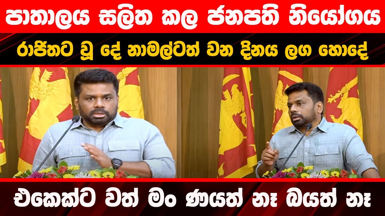 🔴පාතාලය සලිත කල ජනපතිගේ නියෝගය - දූෂිතයින්ටත් කෙදිරි ගෑවට නෝ චාන්ස්  #latestnews #akd