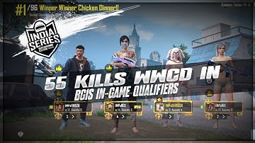 BGIS IN-GAME Qualifiers 55+ Kills WWCD 🍗 - #bgis #bgis2023 #ingamequalifiers #bgmi