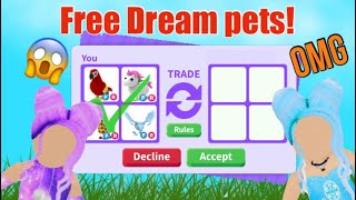 Giving away DREAM PETS in ADOPT ME! | Roblox Adoptme