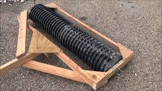 OldGuyDIY $100 Build DIY No Weld 500 lb Cultipacker 10" ID Culvert PVC, Pipe Concrete ATV Food Plot