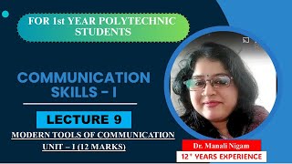 Lecture # 9| Modern tools of communication | Communication Skills - I