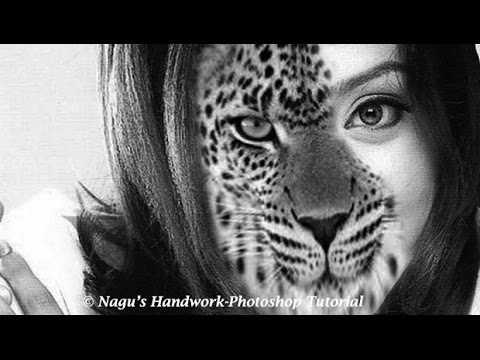 How to create Half Human -Half Animal in Photoshop - Photoshop Tutorials By Nagu&#;s Handwork