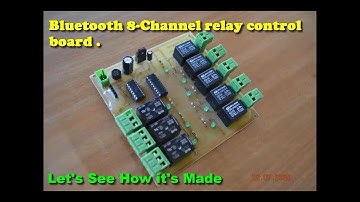 Bluetooth 8-Channel relay control board based on PIC - micro-controller (with Android App)