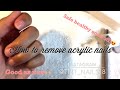 How to properly remove acrylic nails ~Tiana Aviles