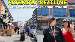 Walking The Western End Of Calgary's Beltline Along 17th Ave & Exploring A Dense Residential Area