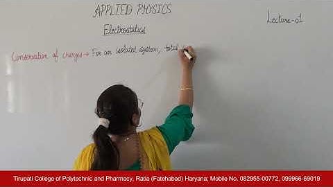 Applied Physics; Electrostatics, Lecture 01 HD