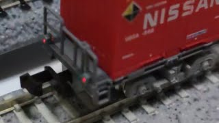 [開封] 男の雑鉄道模型 TOMIX 8717 JR貨車 コキ107形 コンテナなし テールライト付を開封!