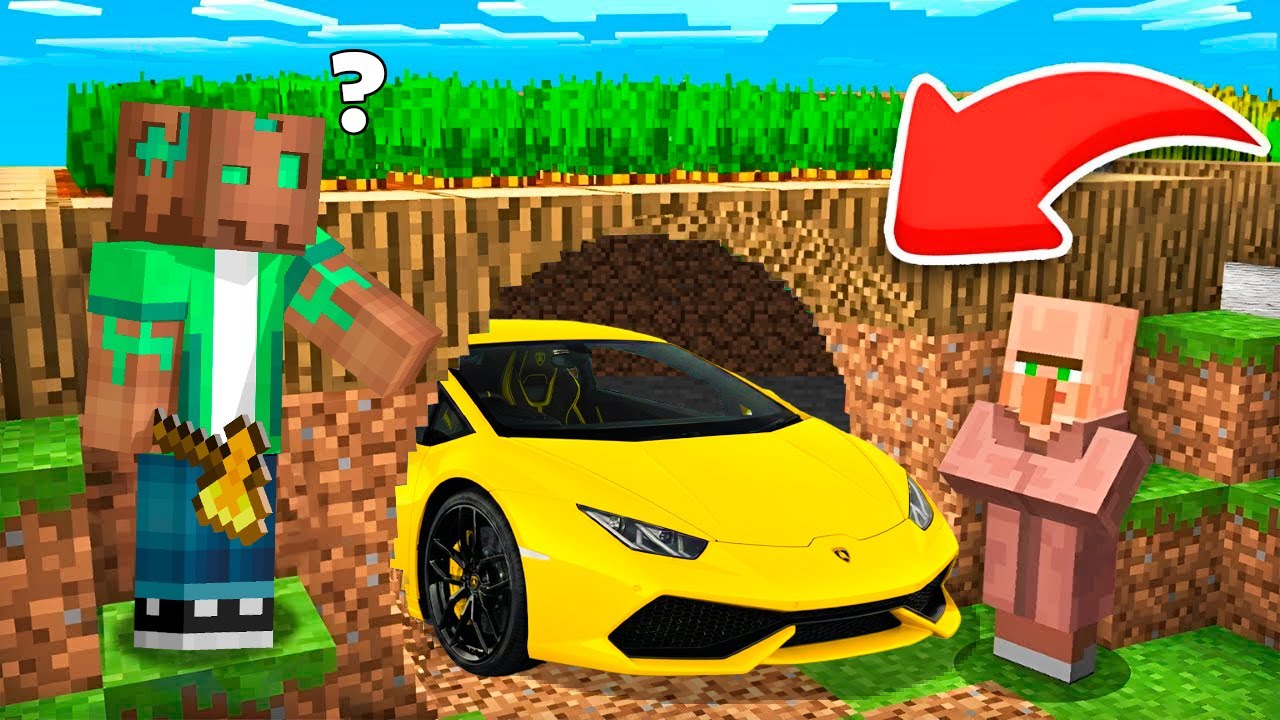 Encontré los COCHES OCULTOS de los Aldeanos en Minecraft!