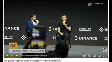 Binance Founder CZ First Interview after Prison!