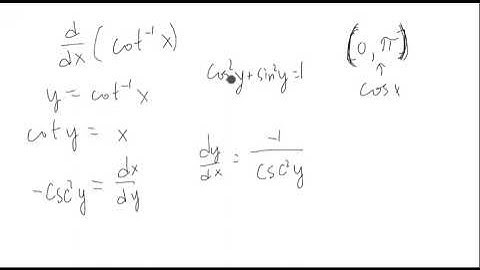 Derivative of Arccot