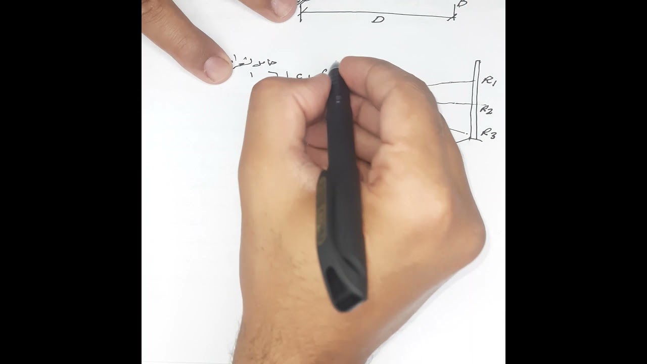 شرح مساحه 2 - القياس التاكيومتري بطريقة شعرات الاستاديا - استنتاج القانون - حساب المنسوب