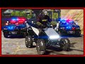 GTA 5 Roleplay - trolling cops with Tesla CyberQuad | RedlineRP