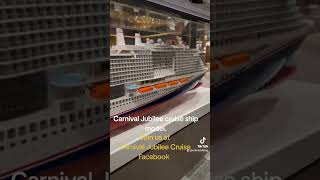 Carnival Jubilee ship model on the cruise.