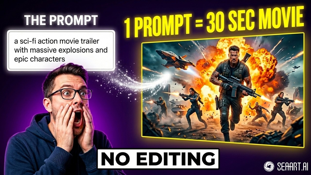 This AI Creates a 30-Second Movie in ONE Click 🤯 | SeaArt New Feature
