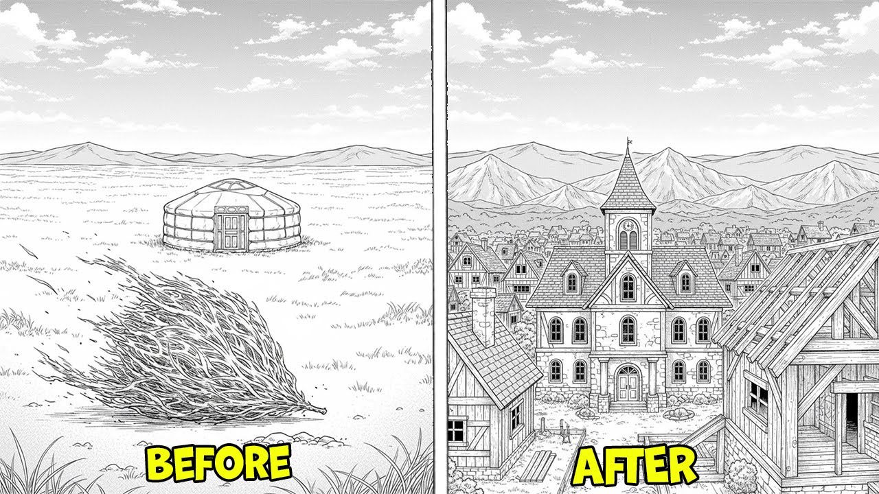 EXILED TO A EMPTYLAND MAGE WITH SKILL “GENIUS CREATOR” BUILT A LEGENDARY RICH KINGDOM | MANGA RECAP