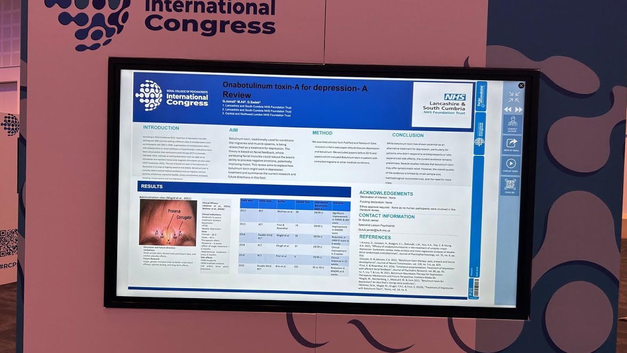 Poster presentation at RCPsych International Congress 2025