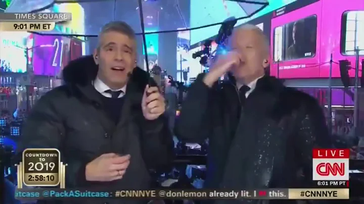 CNN Anderson Cooper Drunk on NYE 2019