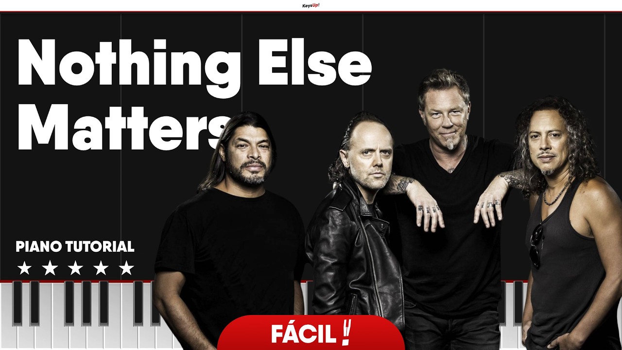 🎹 METALLICA | Nothing Else Matters | FÁCIL Piano Tutorial #piano - YouTube