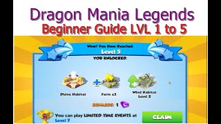 Beginner Guide level 1 to 5-Dragon mania legends  | how to play dragon mania legends | DML | HD screenshot 2