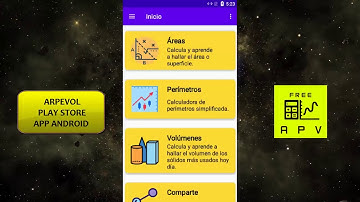 ARPEVOL Aplicación Android que calcula áreas, perímetros y volúmenes