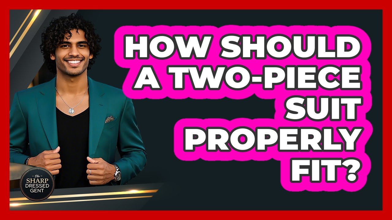 How Should a Two-Piece Suit Properly Fit?