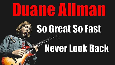 Duane Allman  *His Slide Guitar Secret Revealed He...