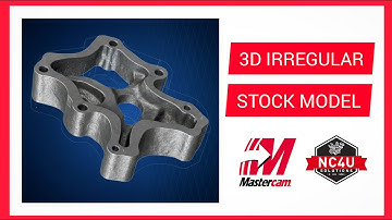 How to generate program for Irregular 3D Stock profile  in Mastercam -Tamil-Coimbatore-Chennai-5Axis