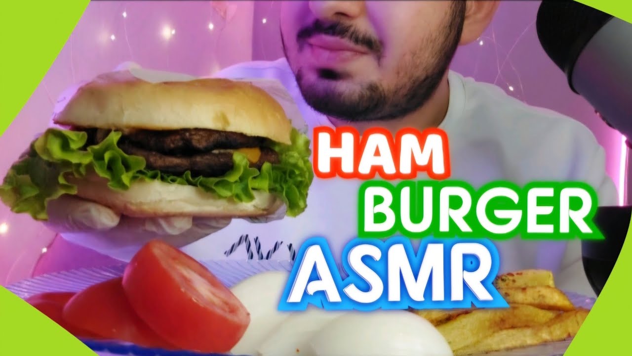 Türkçe ASMR - Hamburger Yedim! Sohbet eşliğinde