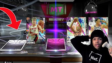 I PULLED A GALAXY OPAL! MYSTERY PACK OPENING FOR GALAXY OPAL ARVYDAS SABONIS & MORE NBA 2K21 MYTEAM