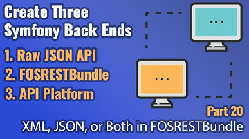 Create Three Symfony Back Ends - Part #20 - XML, JSON, or Both? FOSRESTBundle