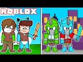 BEBE MILO! PASAMOS de ARMADURA NOOB a ARMADURA PRO en ROBLOX