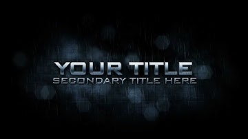 After Effects project template - Atmospheric Intro