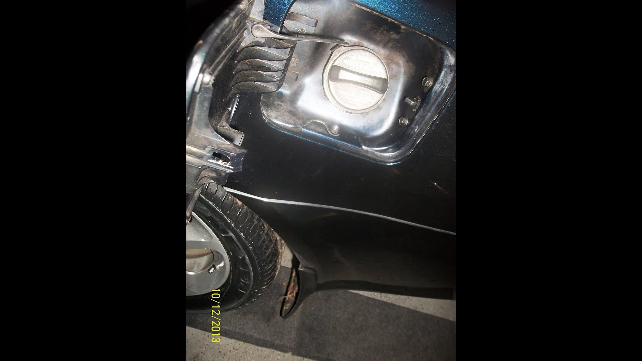 How to fix a 2006 Hyundai Sonata Fuel Door - YouTube hyundai santa fe ac compressor image 