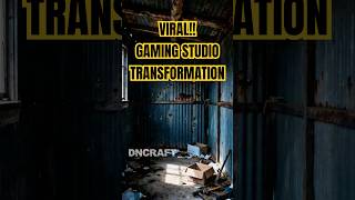 TURNING a SHED INTO a MODERN MINIMALIST GAMING SETUP #shorts #viral
