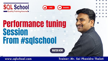 Performance Tuning Training from SQL School I #performancetuning #sqlschool