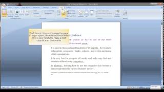 Lesson13 Viewing typs, document map and thumps