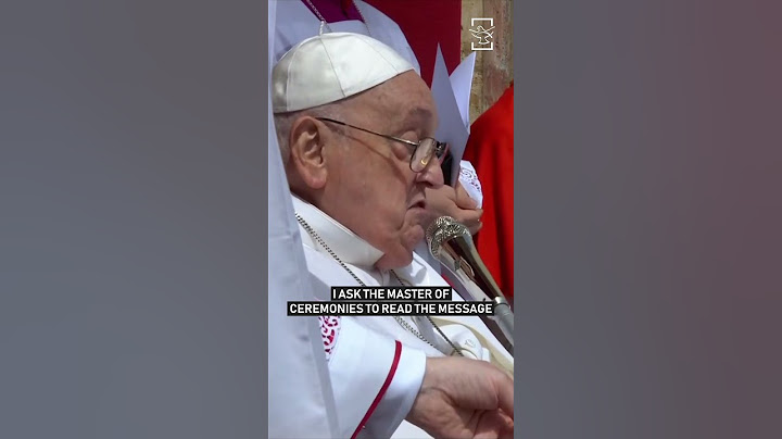Pope Francis made his last public appearance