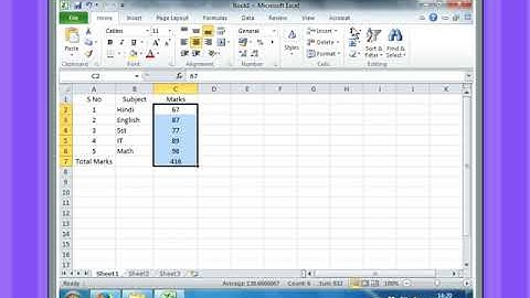Click & Login Class 7- Using the AutoSum feature-Chapter 1