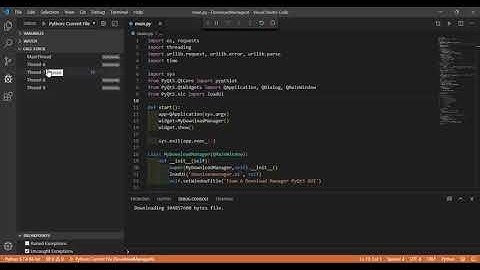 Multi-Threaded Download Manager Demo (Operating Systems LI01 B21)