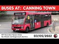 London buses at Canning Town 03/05/2022