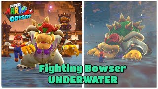 I Fought Bowser UNDERWATER! (Flooded Final Boss Arena) - Super Mario Odyssey